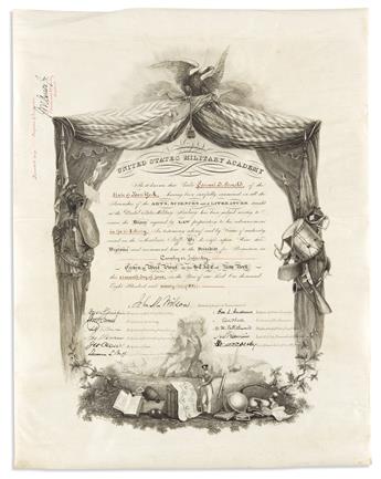 WILSON, WOODROW. Partly-printed vellum Document Signed, as President, military commission